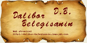 Dalibor Belegišanin vizit kartica
